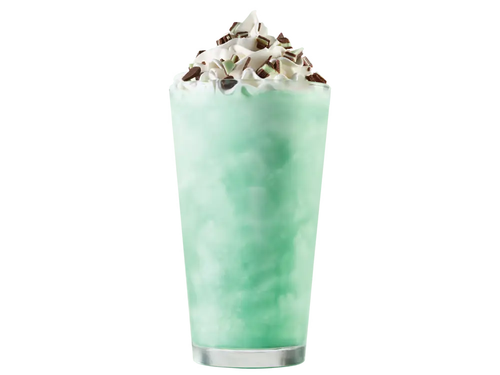 Arbys menu shakes Andes Mint Chocolate Shake