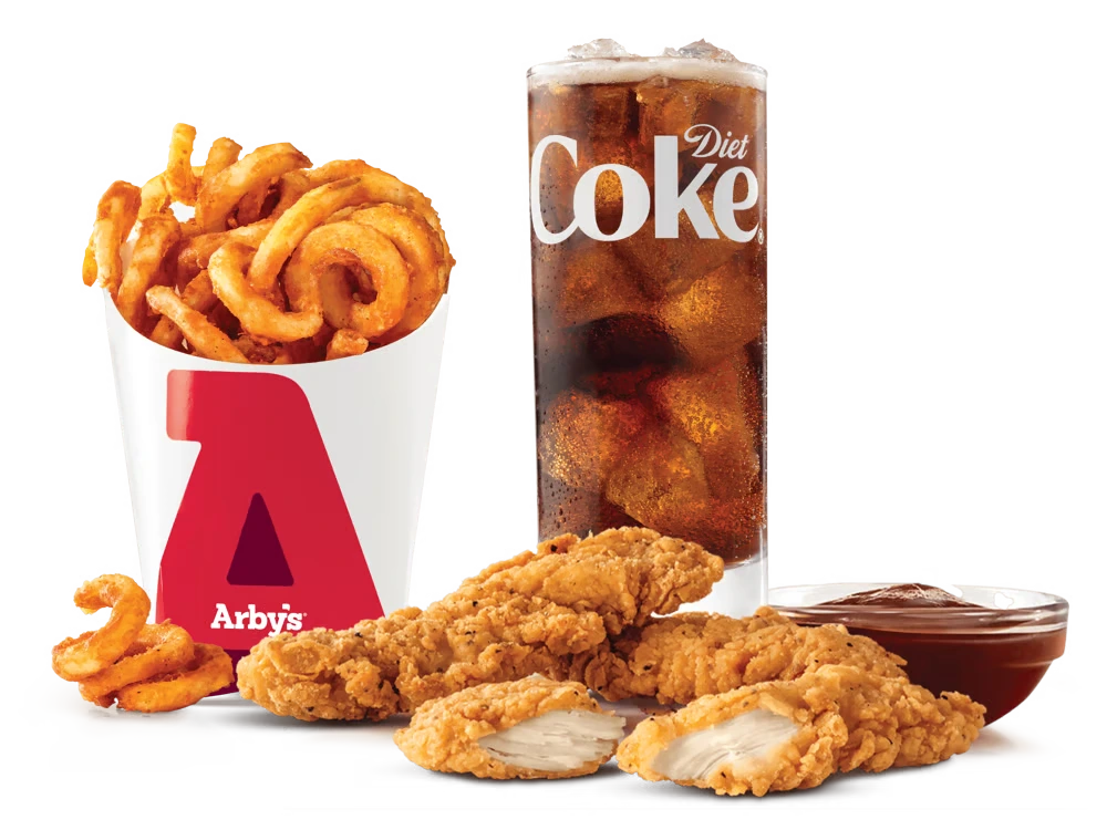 Arbys menu Chicken Tenders 3PC Meal