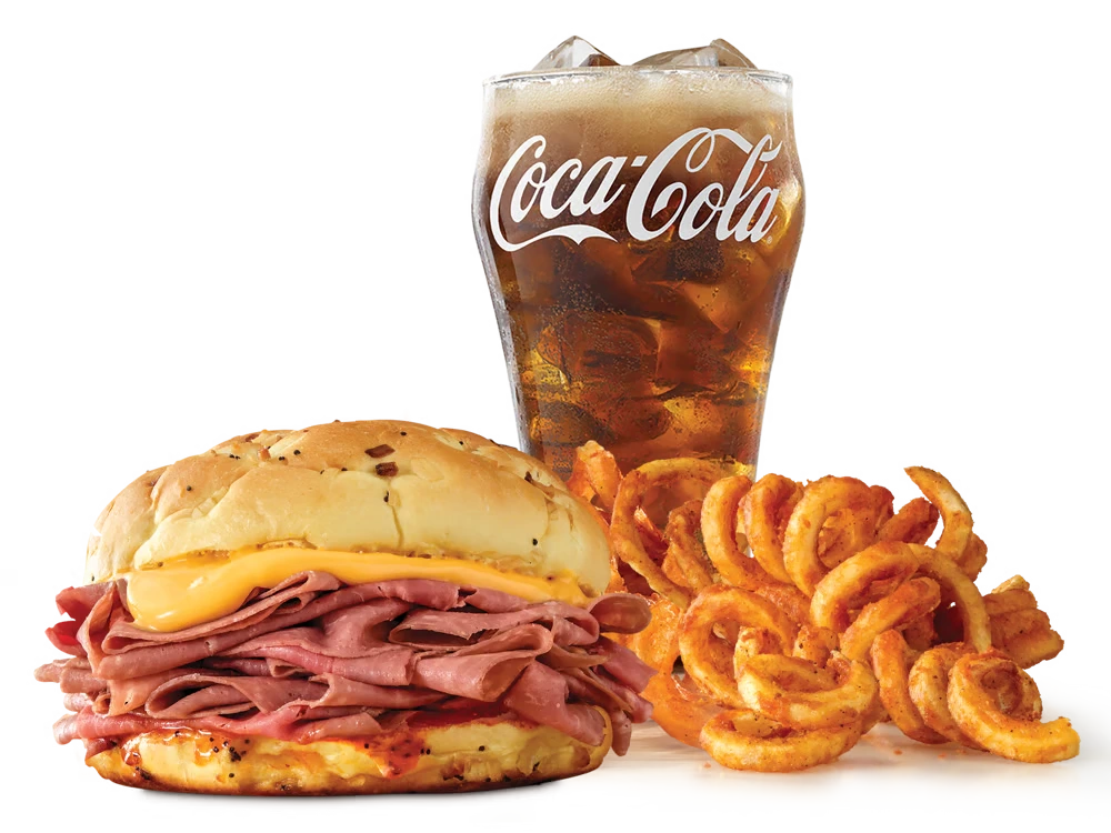 Arbys menu Classic Beef N Cheddar Meal