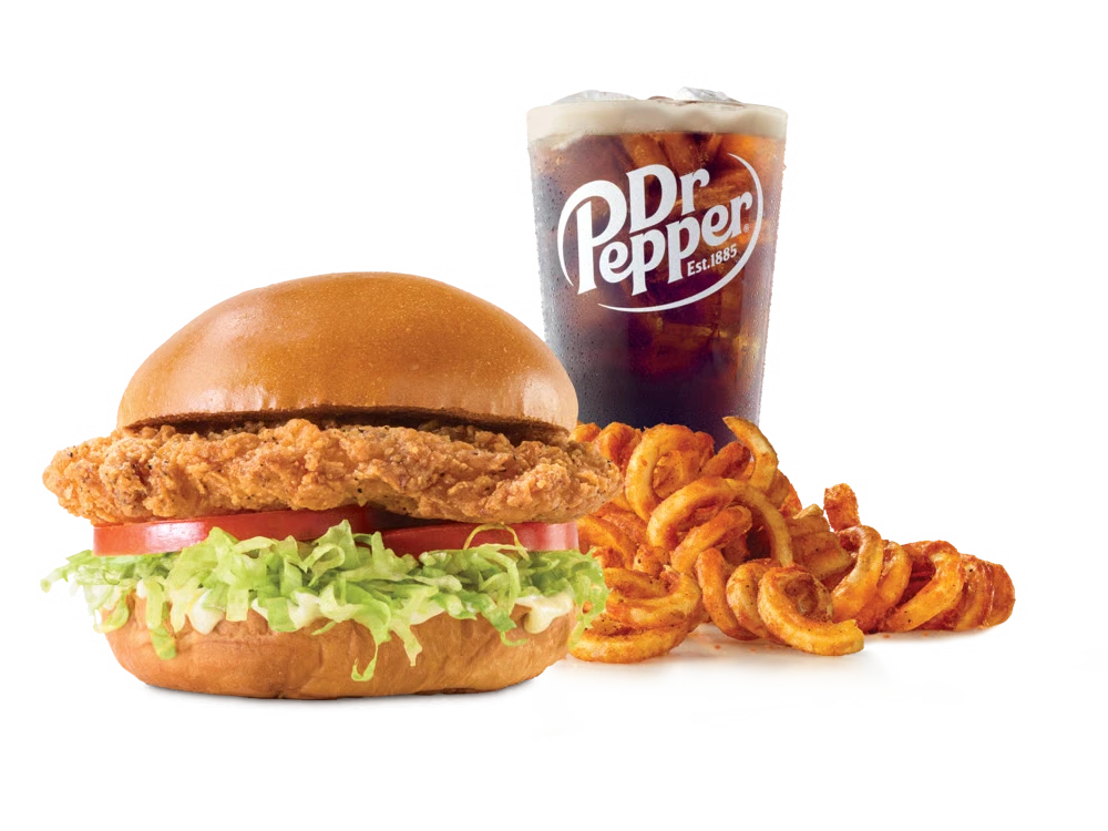 Arbys menu Crispy Chicken Sandwich Meal