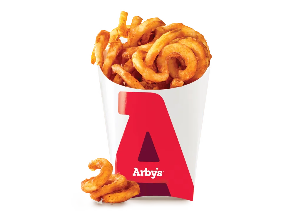 Arbys menu snacks Curly Fries