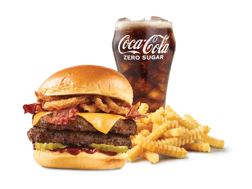 Arbys menu Double BBQ Bacon Burger