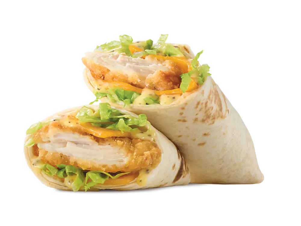 Arbys menu Honey Mustard Chicken Wrap