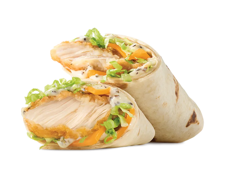 Arbys menu with picturs Ranch Chicken Wrap