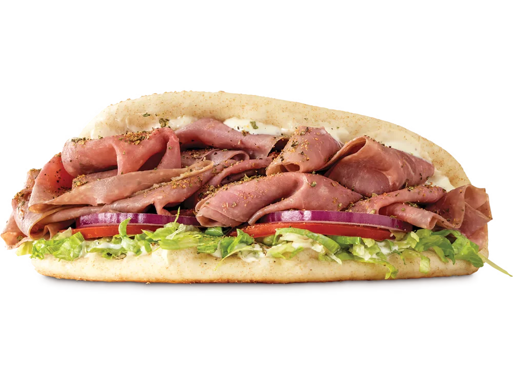 Arbys menu Roast Beef Gyro