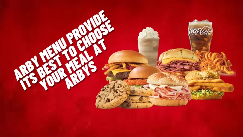 Arbys Menu with picture and price